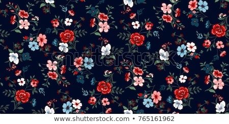 Stok fotoğraf: Seamless Flower Pattern Background