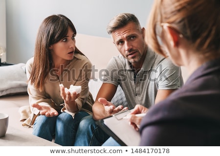 Сток-фото: Couple Having An Argument Focus On Man