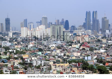 Stockfoto: Third World Neighborhood With Colorful Houses