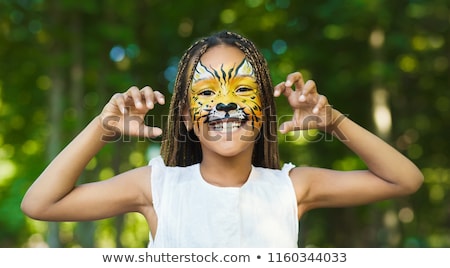 Foto stock: Creative Face Paint