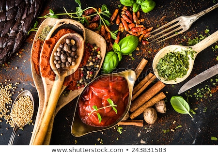 Foto stock: Fresh Ingredients For Cooking Curry Sauce