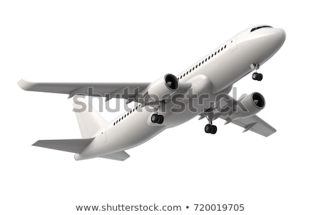 Сток-фото: Air Jet Plane Isolated With Clipping Path