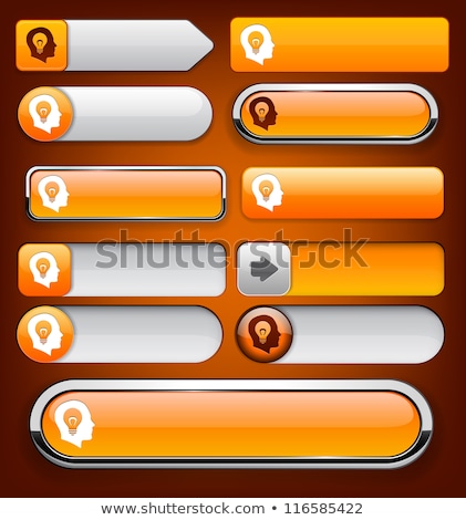 [[stock_photo]]: Think Web Internet Orange Vector Button Icon Design Set