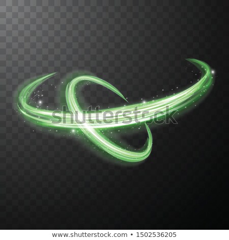 Stok fotoğraf: Green Vector Spiral Symbol