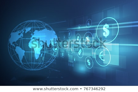 Imagine de stoc: Global Digital Money Transfer Concept Design