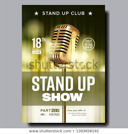 Foto d'archivio: Colorful Poster Flyer Of Stand Up Show Club Vector