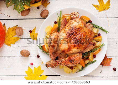 Foto d'archivio: Baked Turkey Or Chicken For Holiday