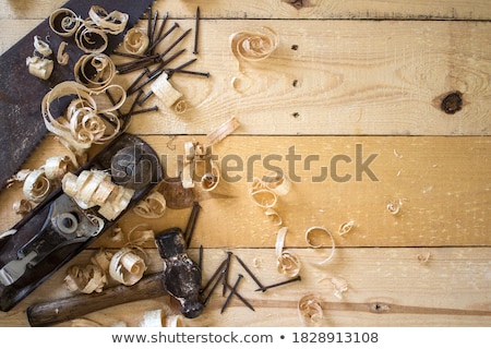 Stock fotó: Hands Of A Carpenter Close Up