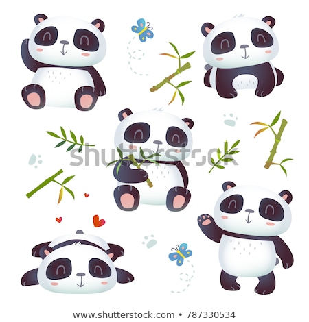 Foto stock: Pandas Set