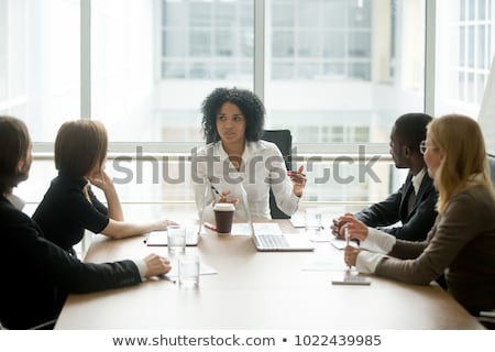 ストックフォト: Female Boss In Boardroom