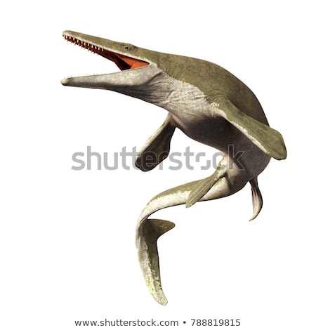 Foto stock: Mesosaurus - Aquatic Dinosaur