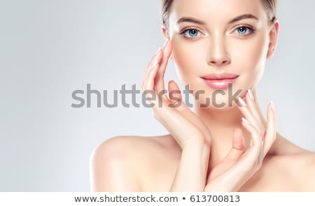 Stockfoto: Beautiful Woman Face With Clear Skin
