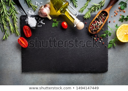 Stock photo: Blank Slate On Kitchen Table