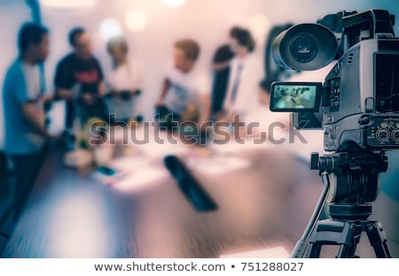 Stock photo: Video Camera - Recording Show In Tv Studio