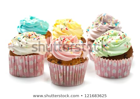 Stockfoto: Anille · Cupcake · Met · Limoensuikerglazuur