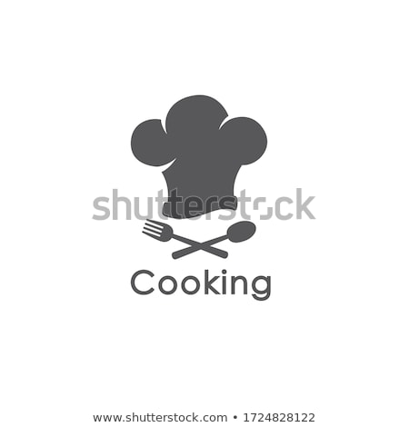 Stock photo: Chef Hat With Spoon And Fork