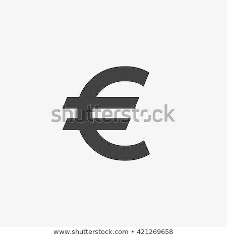 ストックフォト: Euro Sign Vector Icon Design