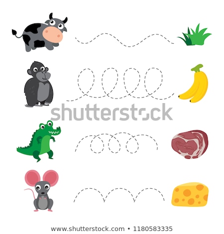 Stockfoto: Matching Worksheet With Colors And Words