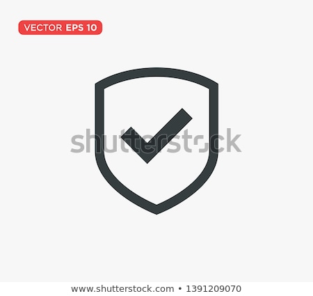 Foto stock: Shield Vector Icon