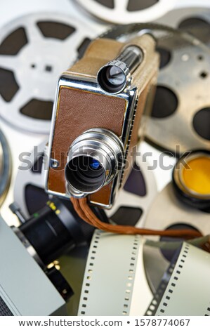 Foto d'archivio: Camera Filming Technology Bobbins With Tapes