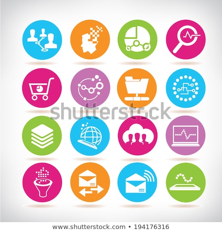 Foto stock: Cloud Computing Filter Circle Icon