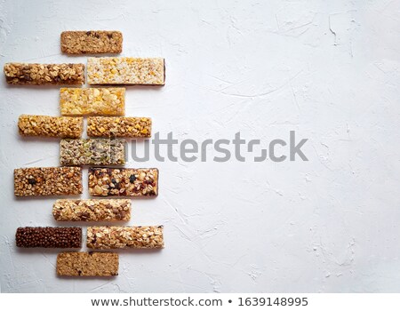 Foto stock: Composition Of Healthy Raw Dessert Snack Fitness Dietary Food