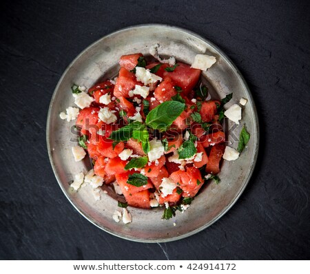 Foto stock: Watermelon And Arugula Salad