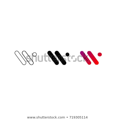 Stockfoto: Abstract Icons For Letter W