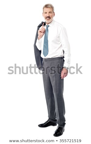Senior Businessman Holding Coat Over His Shoulders Foto stock © stockyimages