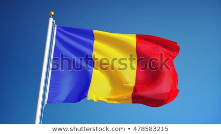 Stock photo: Romania Flag With Clipping Path