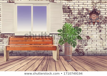 Stock photo: Antique Clock Hanging In Empty Room