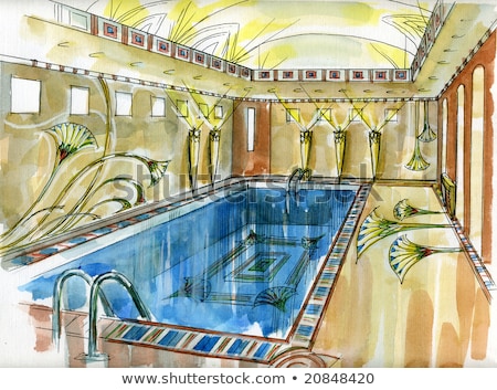 Zdjęcia stock: Egyptian Swimming Pool