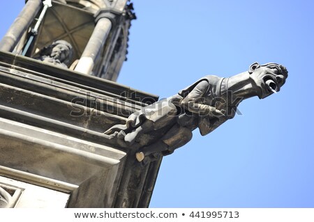 Stok fotoğraf: Prague Saint Vitus Cathedral Gargoyle Statues