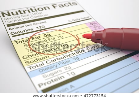 Foto stock: Nutrition Facts Reminder