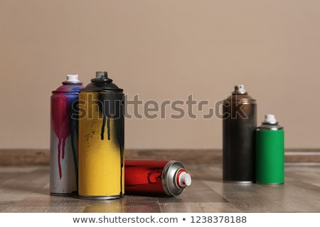 Stockfoto: Red Used Cans On The Floor