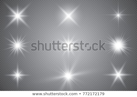 Stock fotó: Set Of Glowing Stars