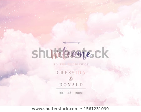 Stock photo: Beautiful Bright Sunset Heavenly Background