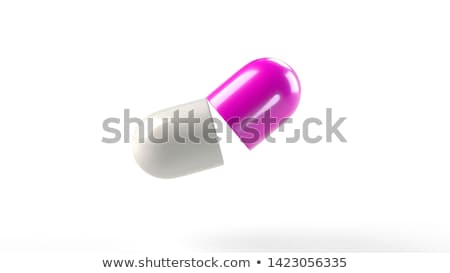 Stock fotó: Close Up Of Medical Capsules Isolated On White Background 3d
