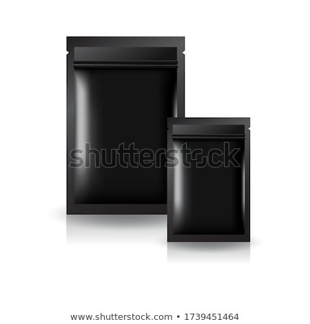 Foto stock: Two Black Foil Packages