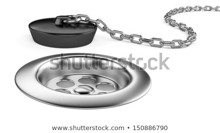 Foto stock: Bath Plug And A Discharge