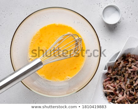 ストックフォト: Mushrooms With Egg Yolk And Parmesan