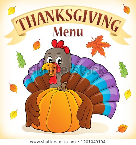 Stock fotó: Thanksgiving Menu Topic Image 3