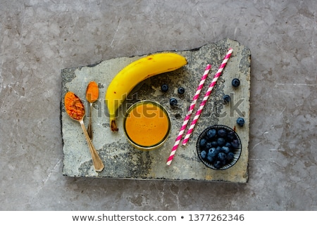 Stock photo: Mango Banana Turmeric Smoothie