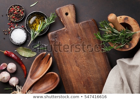 Stock fotó: Cooking Utensils And Spices
