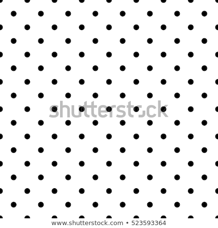 Foto d'archivio: Vintage Polka Dot Textile Background Texture White Dots On Blac