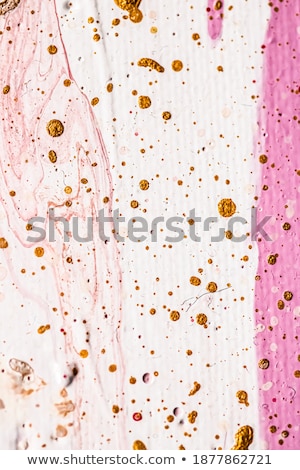 Foto stock: Abstract Acrylic Paint Strokes Art Brush Flatlay Background