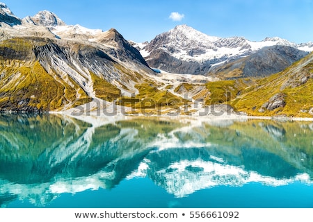 Glacier Bay National Park Alaska Usa Amazing Glacial Landscape Showing Mountain Peaks And Glacier Stockfoto © Maridav