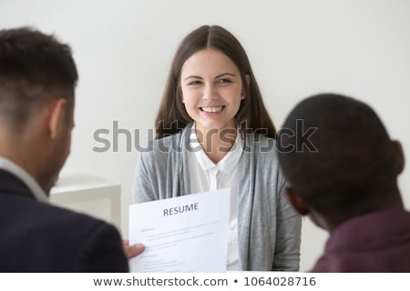 Stockfoto: Businessman Candidate For Job Applicant Being Interviewed Hr Man