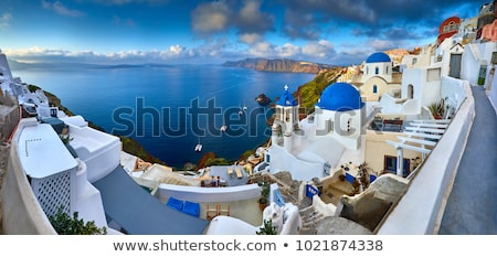 Сток-фото: View Of Fira Town - Santorini