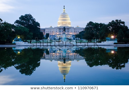Stock foto: Us Capitol Building Dome Illuminated At Night Washington Dc
